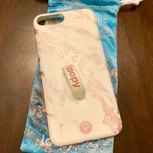 Loopy MAX iPhone 6/7/8 PLUS Rose Marble Metallic